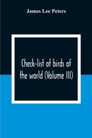 Check-List Of Birds Of The World 9354306594 Book Cover