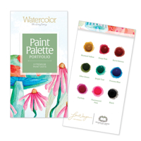 Watercolor the Easy Way Paint Palette Portfolio Garden: 9 Premium Paint Dots 076437169X Book Cover