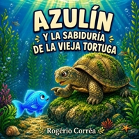 Azulín y la Sabiduría de la Vieja Tortuga: Un cuento infantil ilustrado sobre la paciencia, la amistad y la inteligencia emocional (Spanish Edition) 6597961641 Book Cover