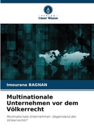 Multinationale Unternehmen vor dem Völkerrecht (German Edition) 6208100909 Book Cover