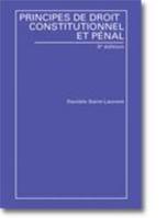 PRINCIPES DE DROIT CONSTITUTIONNEL ET PENAL 3E ED 2891139038 Book Cover