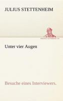 Unter Vier Augen 3842414188 Book Cover