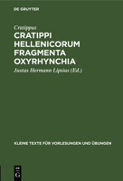 Cratippi Hellenicorum Fragmenta Oxyrhynchia 3110996995 Book Cover