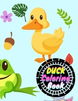 Adorable Duck Adult Coloring Book B09SNWB5C6 Book Cover