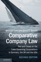 Comparative Company Law: Text and Cases on the Laws Governing Corporations in Germany, the UK and the USA 1316637158 Book Cover
