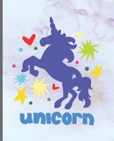 Unicorn: Unicorn Notebook, Unicorn Lined Writing Journal, Notebook for Journaling, Unicorn Notebook Cover, Unicorn Design on Pages, Gift for Girls and Teens 1711998192 Book Cover