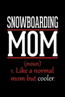 Snowboarding Mom Notebook: Graph Paper Notebook with 120 pages 6x9 perfect as math book, sketchbook, workbook and diary Funny Gift for Snowboarder 1677194073 Book Cover