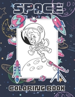 Space Coloring Book: An Awesome Coloring Book For Adults and kids B09C1DBYX3 Book Cover