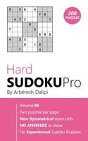 Hard Sudoku Pro: Book for Experienced Puzzlers (200 puzzles) Vol. 98 1976519349 Book Cover