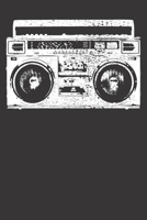 Notebook: 90's Old School Hip Hop Radio Ghetto Blaster Vintage College Ruled 6x9 120 Pages 1088426123 Book Cover