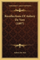 Recollections of Aubrey De Vere 1017072019 Book Cover