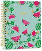 High Note 2019 Fresh & Colorful Watermelons Deluxe Hardcover Organizer Planner Large Format 18-Month Organizer - July 2018 to December 2019, 8.25x10 (CHL-0582) 153190582X Book Cover