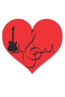 chiave Battiti cardiaci della chiave musicale: libro di musica, note, quaderno, blocco note, 120 pagine, libro regalo souvenir, adatto anche come decorazione per compleanno o Natale 1651935416 Book Cover