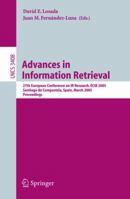 Advances in Information Retrieval 3540252959 Book Cover