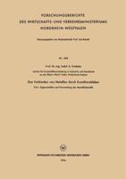 Das Verbinden Von Metallen Durch Kunstharzkleber: Teil I: Eigenschaften Und Verwendung Der Metallklebstoffe 3663199908 Book Cover