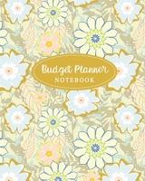 Budget Planner Notebook: Budgeting Organizer - Create a Monthly Financial Plan - Track Daily and Monthly Bills and Expenses - 2020 Calendar Edition - Yellow Gold Floral Cover Design 1708174079 Book Cover