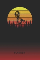 Planner: Dragon Tattoo 2 Year Weekly Planner 2020 - 2022 Retro Vintage Sunset Cover January 20 - December 21 Planning Organizer Writing Notebook Productive Datebook Calendar Schedule Plan Days, Set Go 170412252X Book Cover