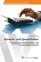 Konsum- Und Sparverhalten 3639458664 Book Cover