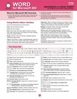 Word for Microsoft 365 Reference and Cheat Sheet 1641880589 Book Cover