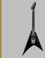 Musical Instrument : Electric Guitar in Black: 8.5 x 11 College Ruled Notebook 1658129040 Book Cover
