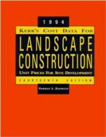 Kerr's Cost Data for Landscape Construction 0442007035 Book Cover