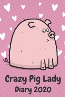Crazy Pig Lady Diary 2020: A funny paperback diary for women who love pigs 1708669574 Book Cover