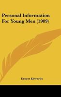 Personal Information For Young Men 0548834148 Book Cover