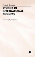 Studies in International Business 0333546105 Book Cover