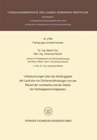 Untersuchungen Uber Die Abhangigkeit Der Laufruhe Von Schienenfahrzeugen Von Der Bauart Der Laufwerke Und Der Gleise Bei Hochstgeschwindigkeiten 3531027654 Book Cover