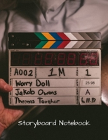 Storyboard Notebook: Film Notebook Sketchbook for Creative Storytellers, Directors, Animators, Filmmakers, Student, 4 frames per page, Narration Lines and more - 150 pages. Story Board Frames on 8.5x1 1677370068 Book Cover