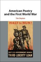 American Poetry and the First World War 1108418783 Book Cover