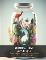 Whimsical Home Adventures: A coloring book of adorable homes in jars to inspire creativity 50 pages B0C4MGCWXV Book Cover