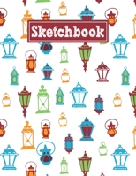 Sketchbook: 8.5 x 11 Notebook for Creative Drawing and Sketching Activities with Street Lamps Themed Cover Design 1659793912 Book Cover