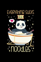 Ramen Noodles Notebook Everything Sucks But Noodles: Noodles Notebook graph paper 120 pages 6x9 perfect as math book, sketchbook, workbook and diary Great Gift For Ramen Noodles Fans 1676145850 Book Cover
