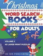 Christmas Word Search Books For Adults: 40 Large-Print Puzzle 179049785X Book Cover