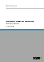 Typologische Aspekte der Textlinguistik: Textsortenproblematik 364088955X Book Cover