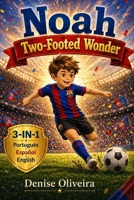 Noah Two-Footed Wonder: A Motivational Soccer Picture Book for Kids About Confidence, Hard Work, and Growth Mindset (Bedtime Story: 3 Languages in 1 Book: English - Portuguese - Spanish) B0GQY7YTGN Book Cover