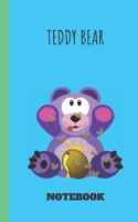 cute teddy bear and bee journal / notepad / lined notebook for kids girls kids boys with: 5x8 100 pages 1678598119 Book Cover