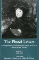 The Piozzi Letters V4: Correspondence of Hester Lynch Piozzi, 1784-1821 (Formerly Mrs. Thrale) 1805-1810 0874133939 Book Cover