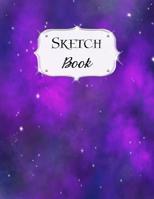 Sketch Book: Galaxy Sketchbook Scetchpad for Drawing or Doodling Notebook Pad for Creative Artists #9 Purple 1073478874 Book Cover