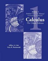 Student's Solutions Manual to Accompany Swokowski's Calculus, the Classic Edition, Volume 1 (Volume 1) 0534382738 Book Cover