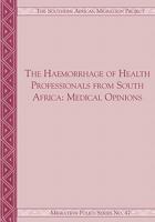 Haemorrhage of Health Professionals Fro 1920118632 Book Cover
