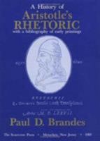 A History of Aristotle's Rhetoric with a Bibliography of Early Printings 081081952X Book Cover