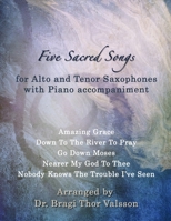 Five Sacred Songs for Alto and Tenor Saxophones: Saxophone duets B0DS8B9D7F Book Cover