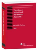 Taxation of Individual Retirement Accounts 0808091042 Book Cover
