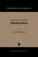 Grundzuge Betriebswirtschaftlicher Steuerlehre 3663126110 Book Cover