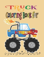 Truck Coloring Book For Kids: Construction Trucks: Fun and Educational Construction Truck Coloring Book for Preschool and Elementary Children B08P3QVXH4 Book Cover