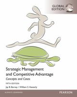 Strategic Management and Competitive Advantage Concepts and Cases, Global Edition 1292060085 Book Cover