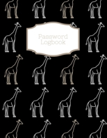 Password Logbook: Giraffe Internet Password Keeper With Alphabetical Tabs | Large-print Edition 8.5 x 11 inches (vol. 2) 1657981568 Book Cover