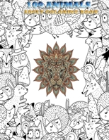 100 ANIMALS (ADULT COLORING BOOK ): adult Coloring Books Animal Coloring Book: For adult B08GB52LZ4 Book Cover